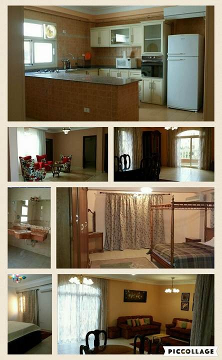 شقة مفروشة للايجار بمدينة الشيخ زايد 3 غرف كمبوند الياسمين