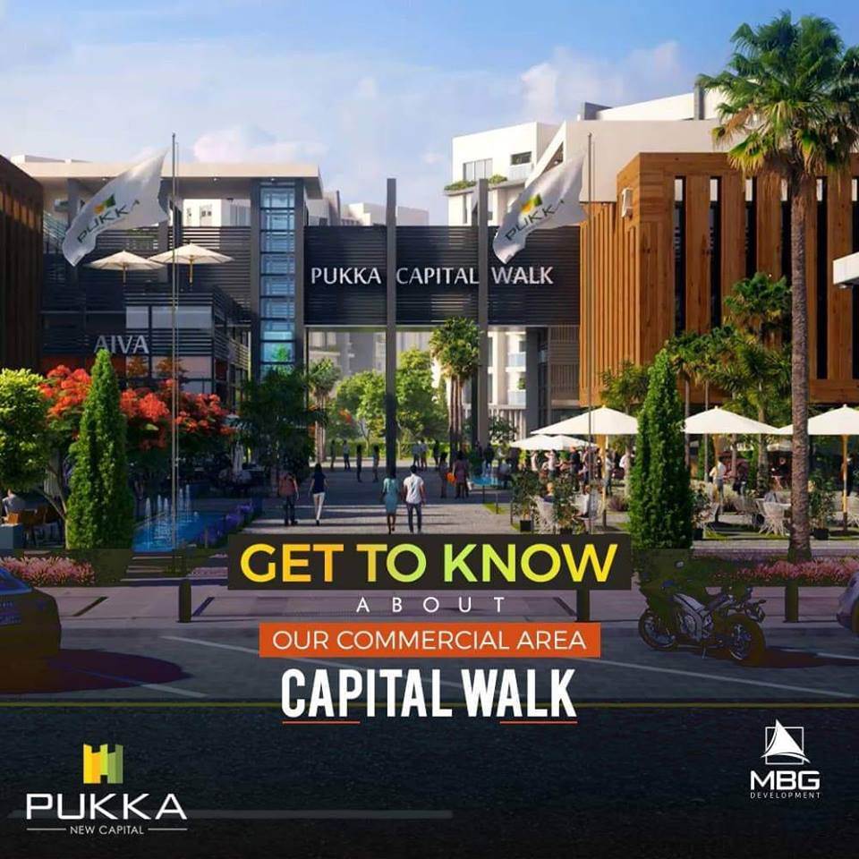 محلات ومكاتب للبيع في العاصمة الادارية في مول Pukka Capital Walk